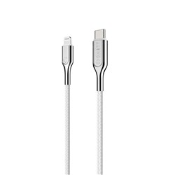 Cygnett Armoured 1m Lightning to USB-C Cable (White)