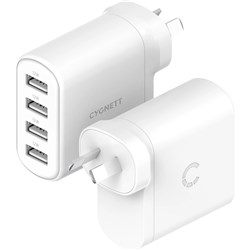 Cygnett PowerPlus 24W Multiport Wall Charger