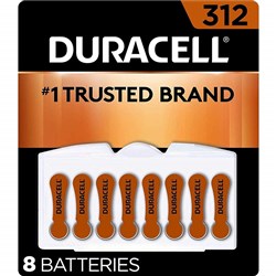 Duracell 312 Hearing Aid Battery 8 Pack - Theodist