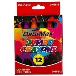 DataMax DM6612 Jumbo Crayons 12 Pack - Theodist