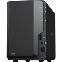 Synology DiskStation DS223 2-Bay NAS + Seagate EXOC HDD 16TB