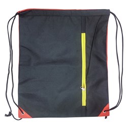 DataMax Drawstring Backpack - Black/Red