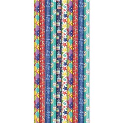 GIFT WRAP FCS B/DAY GEN ROLL 3m x 700mm  ARTWRAP