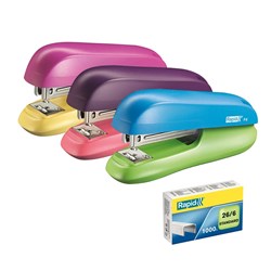 Rapid F6 Stapler Small Half Strip Assorted - Theodist