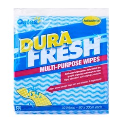 Oates Durafresh Antibacterial Multi-Purpose Wipes 10 pack