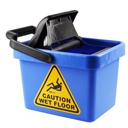 Italplast I446 Mop Bucket Wringer 9L Blue - Theodist