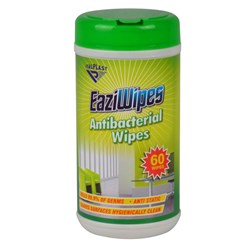 Italplast Eaziwipes Antibacterial Disposable Wipes Tub of 60