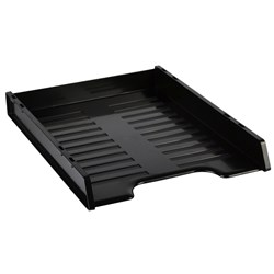 Italplast I65GR Slimline A4 Multi Fit Document Tray, Black - Theodist