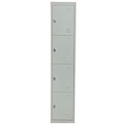 Steel Locker 4 Doors Grey 450x380x1850mm - Theodist