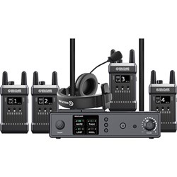 Hollyland Full-Duplex Intercom System with Four Beltpack Transceivers