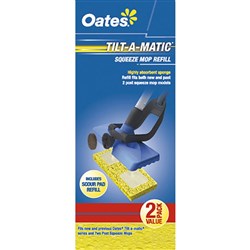 Oates Tiltamatic Sponge Mop Refill 2 Pack
