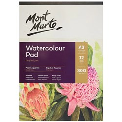 Mont Marte Watercolour Pad German Paper A3 300gsm 12 Sheet