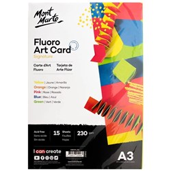 Fluoro Art Card Signature A3 230gsm