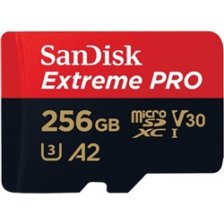 Sandisk Extreme Pro Micro SDXC UHS-I V30 U3 C10 A2 256GB Memory Card