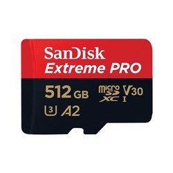 SanDisk Extreme PRO 512GB microSDXC UHS-I A2 Memory Card - Theodist
