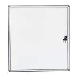Twinco NB6772 Noticeboard Magnetic Whiteboard Lockable Fits 6 x A4 670x720mm - Theodist