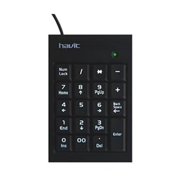 Havit HV-NK01 19 Keys Numeric Keyboard, Black - Theodist