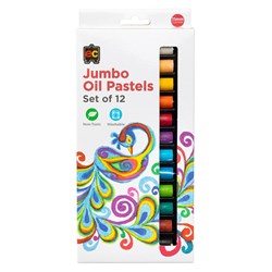 Educational OPJ12 Colours Jumbo Oil Pastels 12 Pack - Theodist