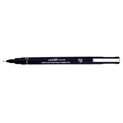 Uni-Ball Pin Fine Line 0.5mm Felt-Tip Pen, Black - Theodist