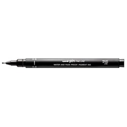 Uni-Ball Pin Fine Line 0.8mm Drawing Pen, Black - Theodist