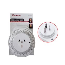 SANSAI 24 Hour Programmable Mechanical Timer with Auto Switches 