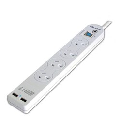 Sansai PAD402USB 4 Outlet Power Board with 2 USB Port - Theodist