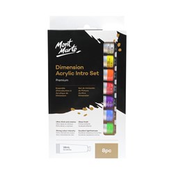 Mont Marte PMDA8181 Dimension Acrylic Paint Intro 18mL x 8pc - Theodist