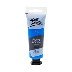 Mont Marte Fluoro Acrylic Paint Premium 50ml - Blue