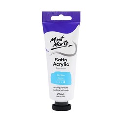 Mont Marte Satin Acrylic Paint Premium 75ml Tube - Sky Blue