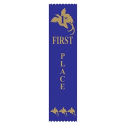 Ribbons 1st Place (Blue) Premium Award Ribbons