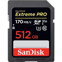 SanDisk 512GB Extreme PRO UHS-I SDXC Memory Card