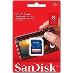 SanDisk 8GB SDHC Memory Card Class 4