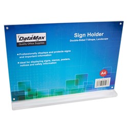 DataMax SHA4TLM Magnetic Sign Holder A4 Landscape - Theodist
