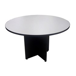 Conference Table Round Atlantic Grey 1200x1200x750mm - Theodist