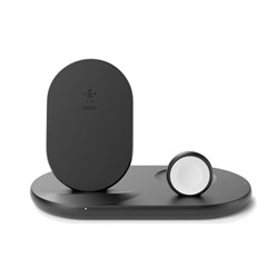 Belkin Boost Charge 3-in-1 Wireless Charger for Apple Devices - Black