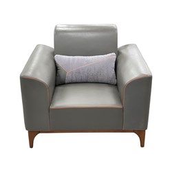  Dious Sofa Seat, Grey and Walnut - 1030mm X 800mm X 900mm - Theodist