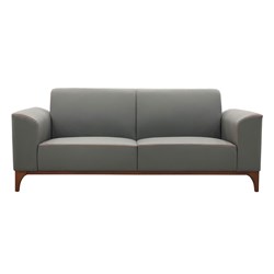 Dious Sofa 3 Seats, Grey and Walnut - 2160mm X 880mm X 900mm - Theodist