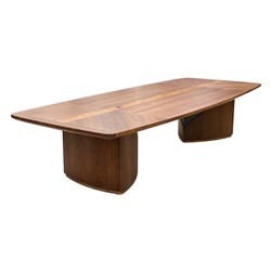 Meeting Table Luxe Series Black Walnut 3600x1500x750mm - Theodist