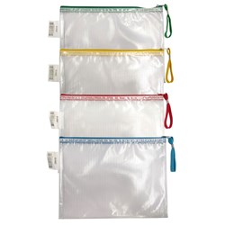 DataMax Mesh Envelope with Zip B5 373x210mm Assorted - Theodist