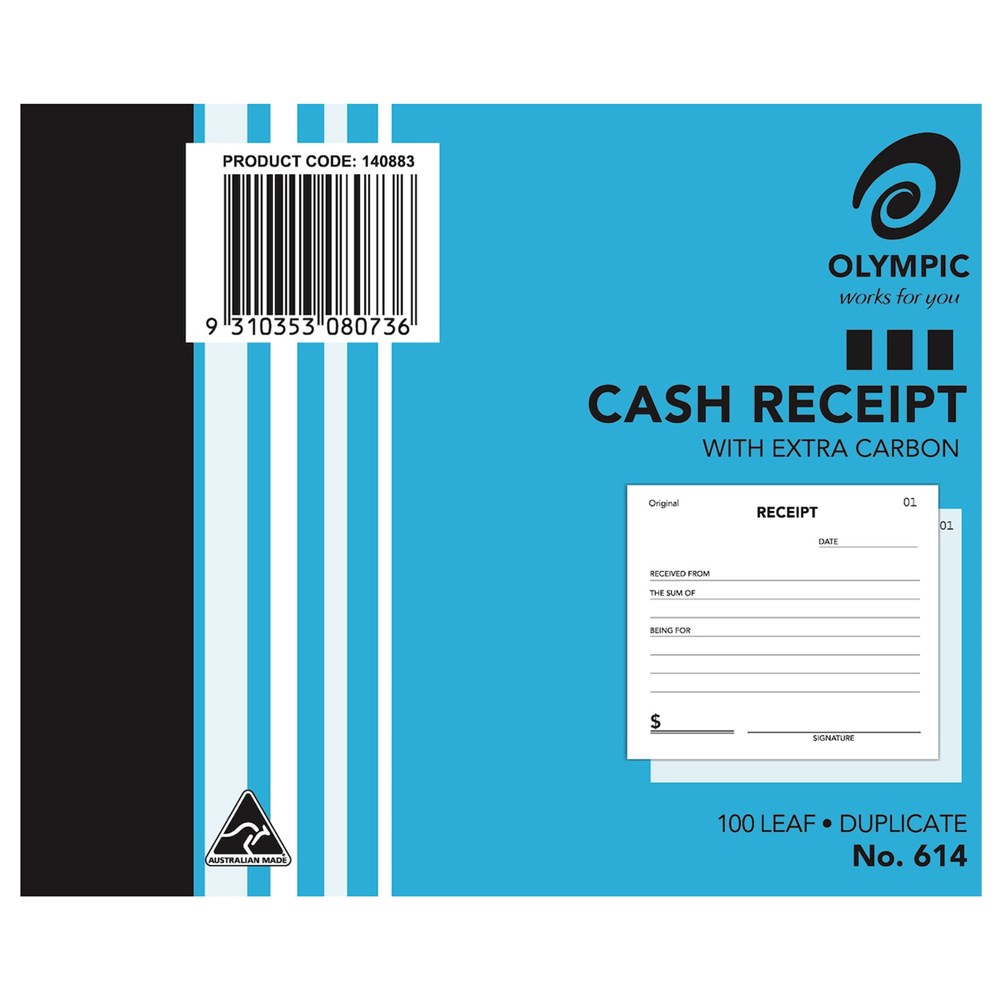 3-Part Cash Receipt Book - Receipts For Payments (Book Of 200 - View #7