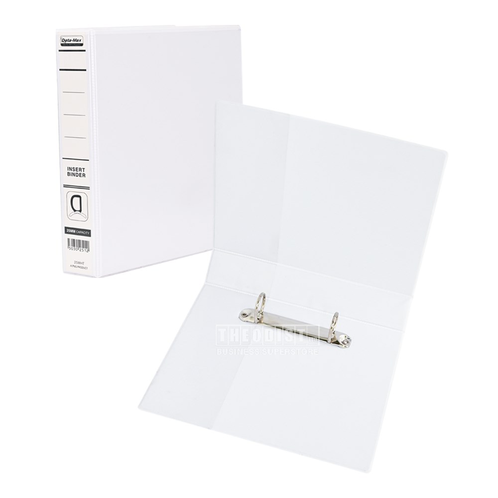 DataMax 1115 Insert Binder A5 2 DRing 25mm White Theodist