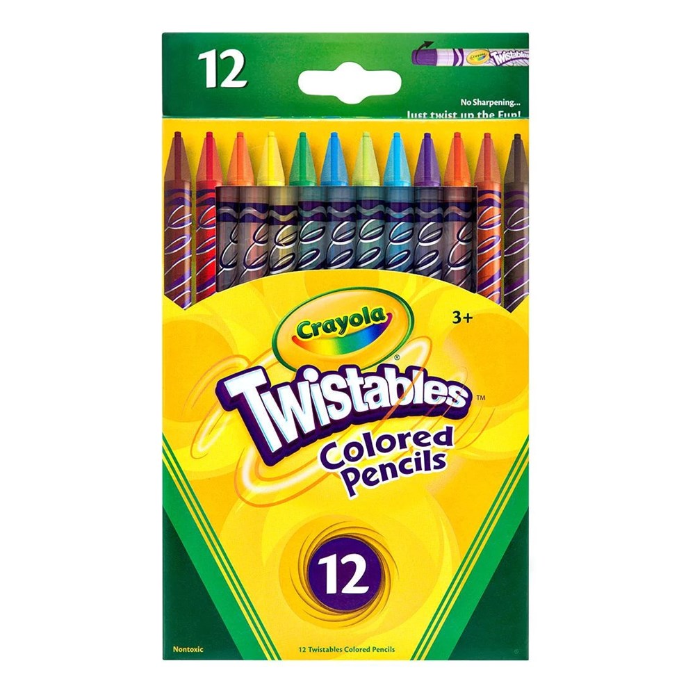 Crayola Twistables Colored Pencils, Nontoxic, 3+ - 12 pencils