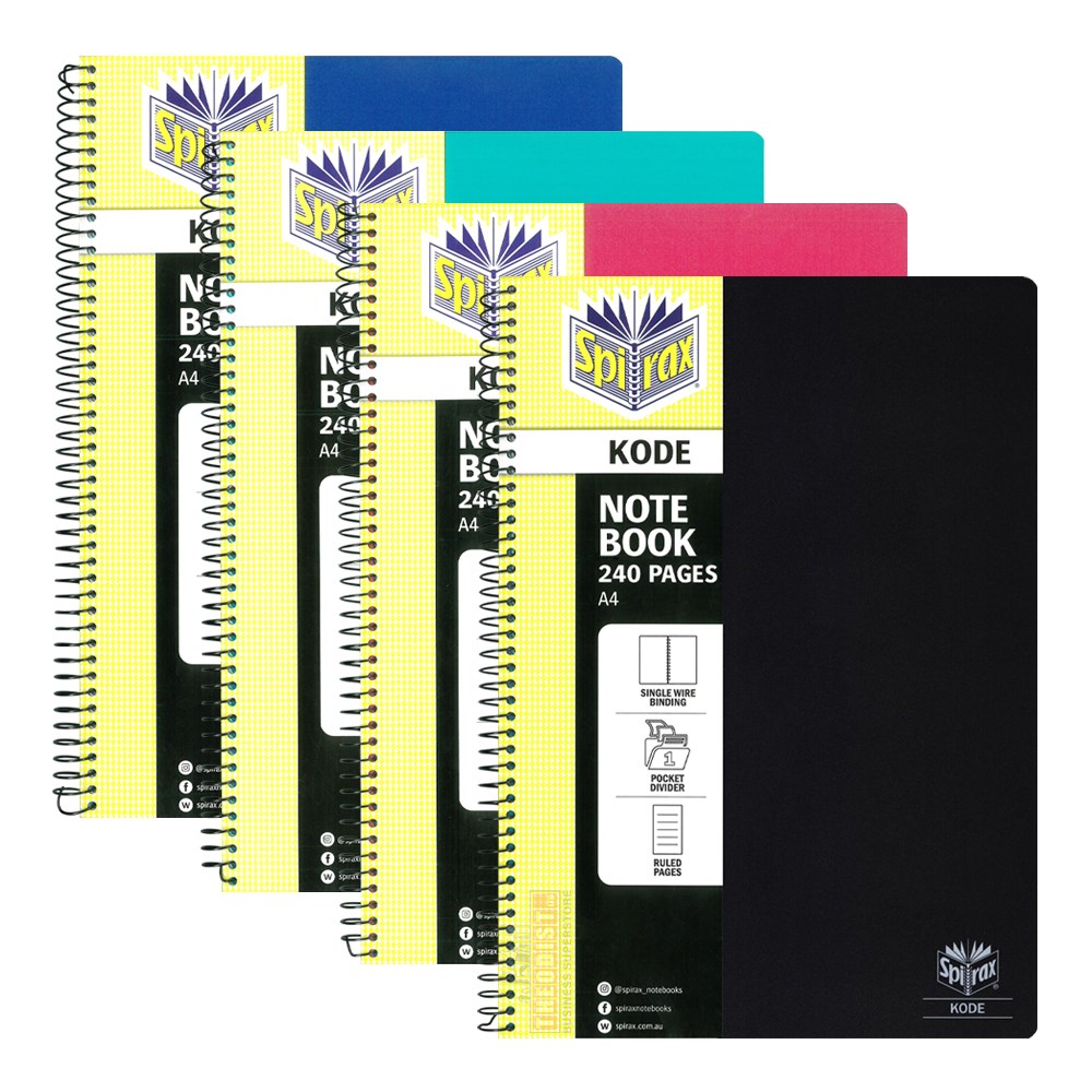 【返品不可】 240 Notebook A4 P959 Kode Spirax Pages Theodist | Assorted その他