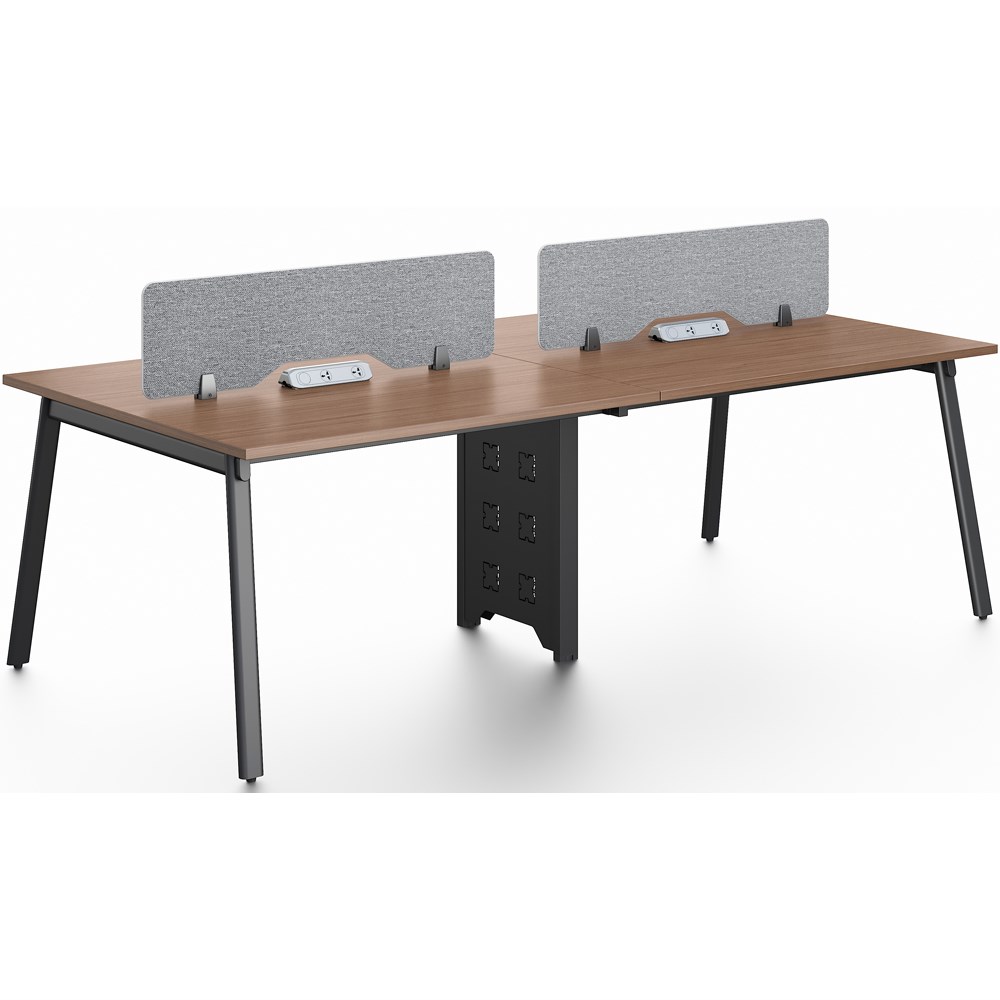 Cancun Series 4 Person Face-to-Face Workstation 2400Lx1200Wx750H