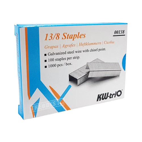 KW-triO 00138 Staples 13/8 1000 Pcs/Box | Theodist