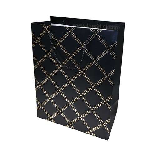 Gift Bag Criss Cross Assorted Colours Medium 26x32x12cm_4 - Theodist