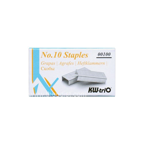 KW-triO 00100 No.10 Staples 1000/Pack - Theodist