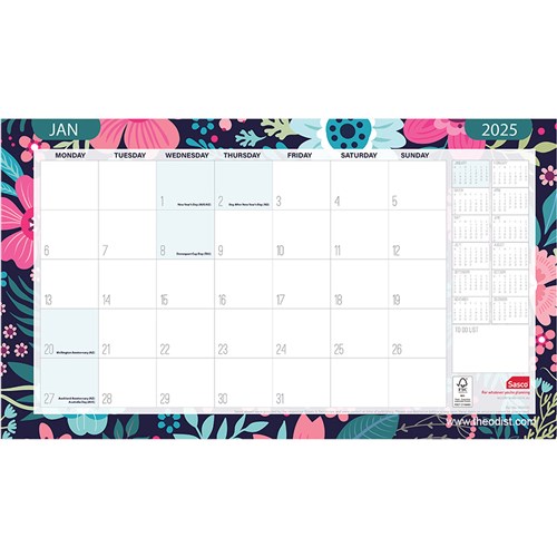 Sasco 2024 Compact Year Planner 594x420mm - Theodist