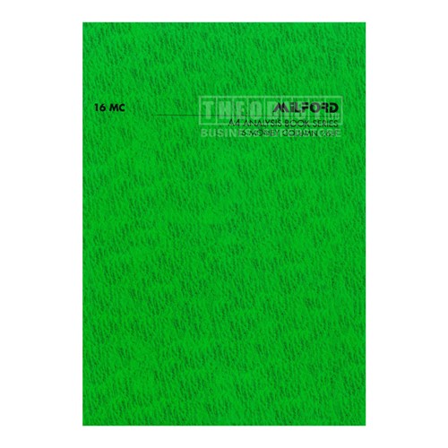 Milford 120168 Analysis Book Series A4 16 Money Column 26LF 16 MC - Theodist