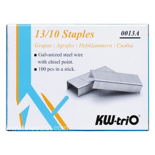KW-triO 0013A Size 13/10 Staples 1000/Pack - Theodist